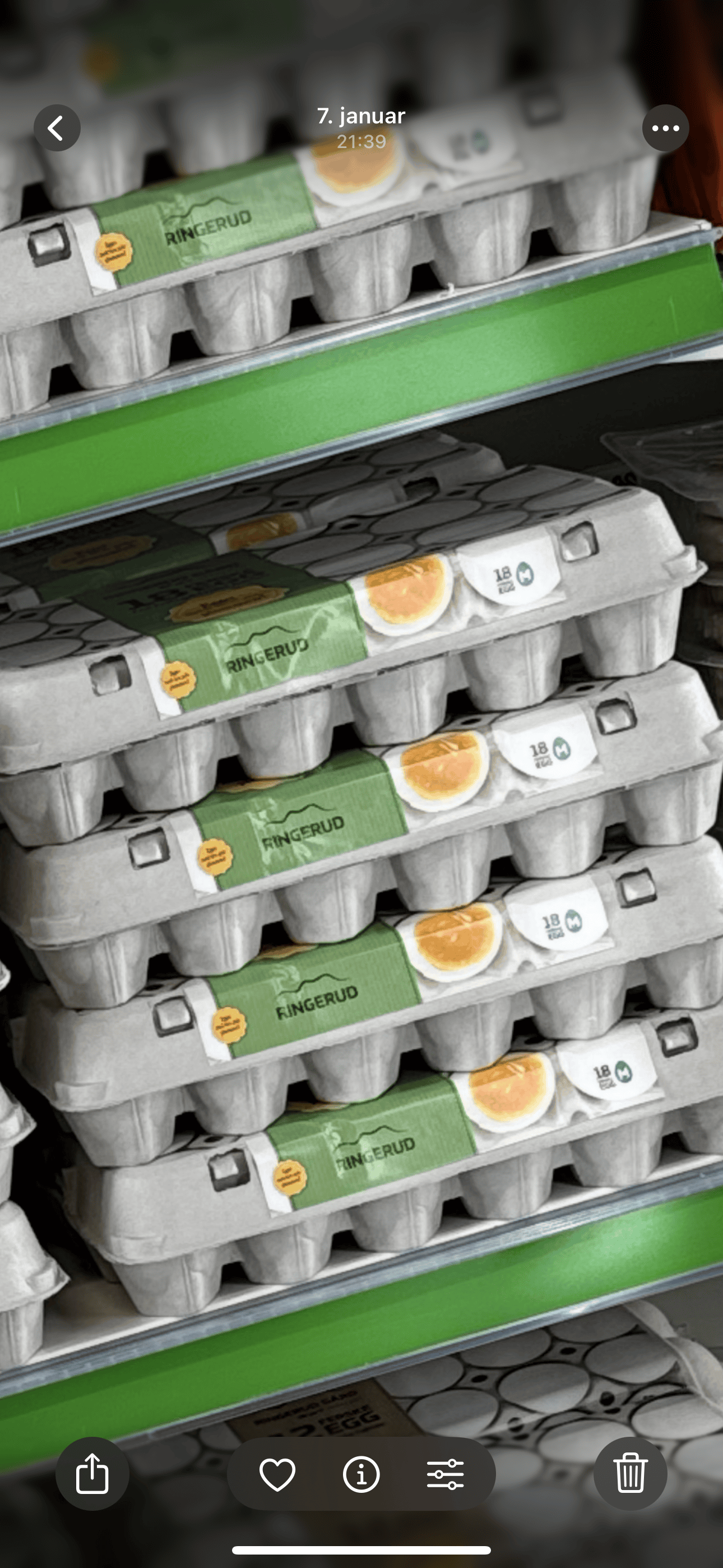 Gårdsegg Frittgående 18 Pakning - Ringerud Gård 18pk - Ringerud Gård