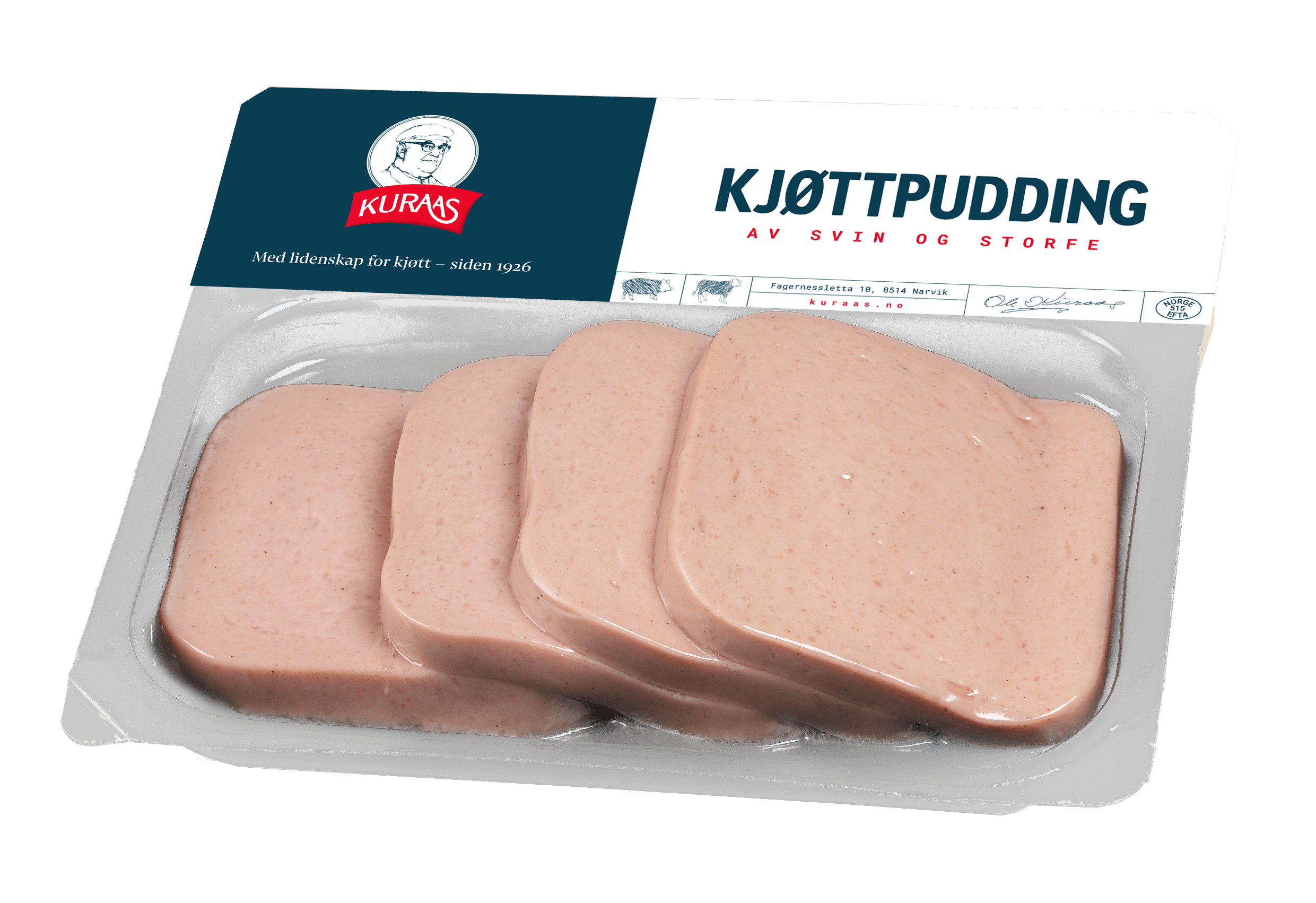 KURAAS Premium Kjøttpudding Skåret Skåret