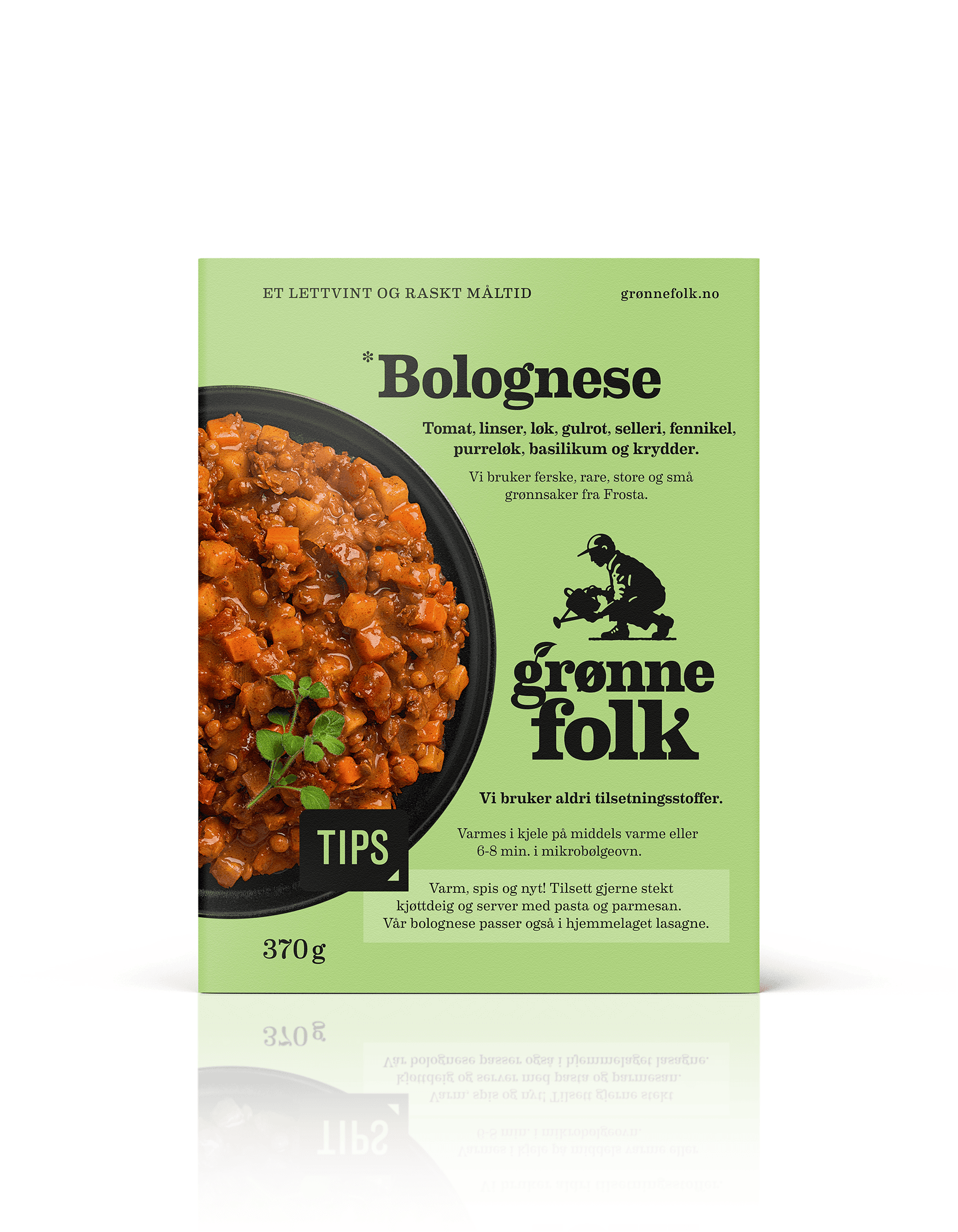 Bilde-1 GRØNNE FOLK Bolognese 370 g X 4 X 240