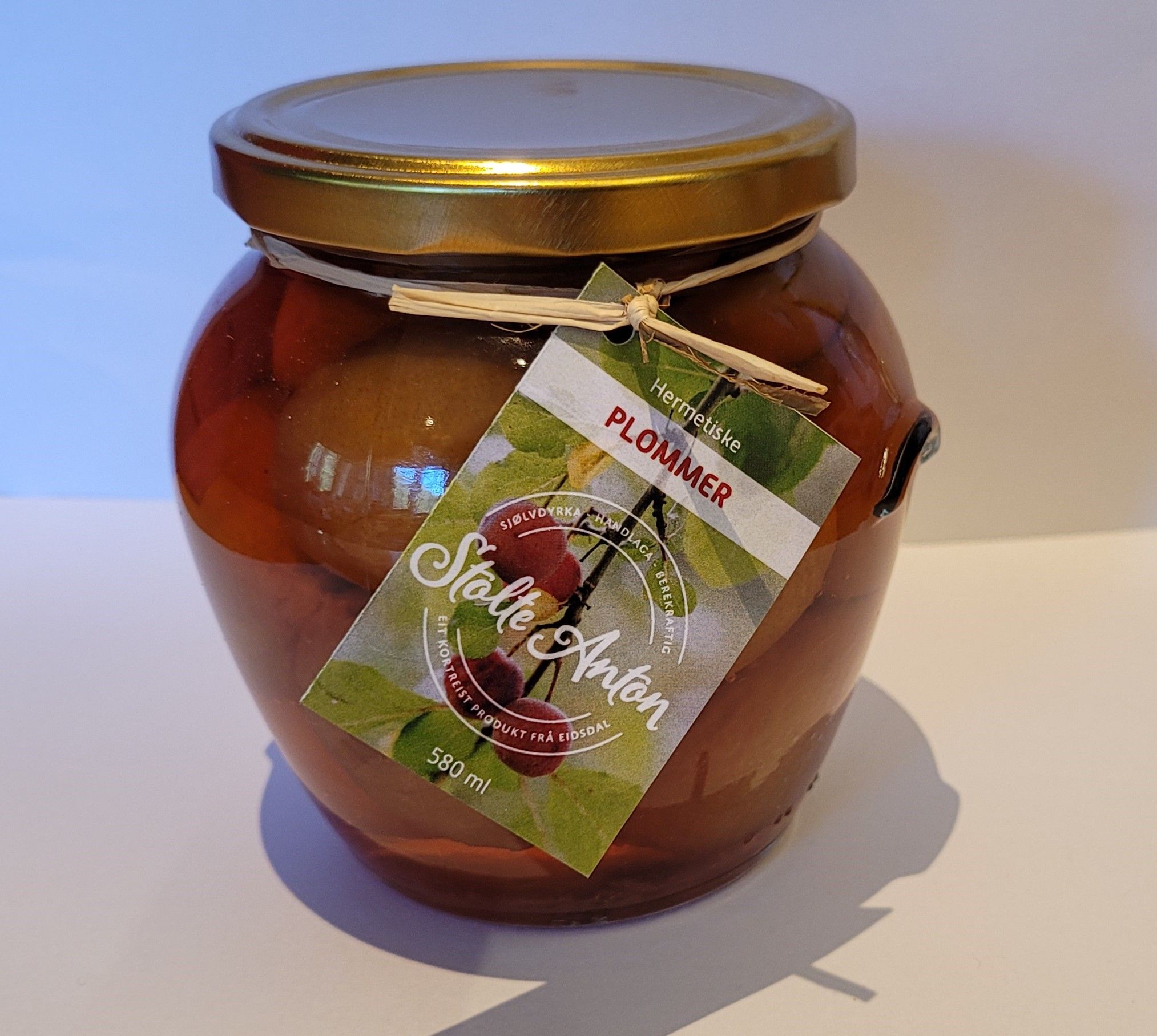 Hermetiske plommer (580 ml)