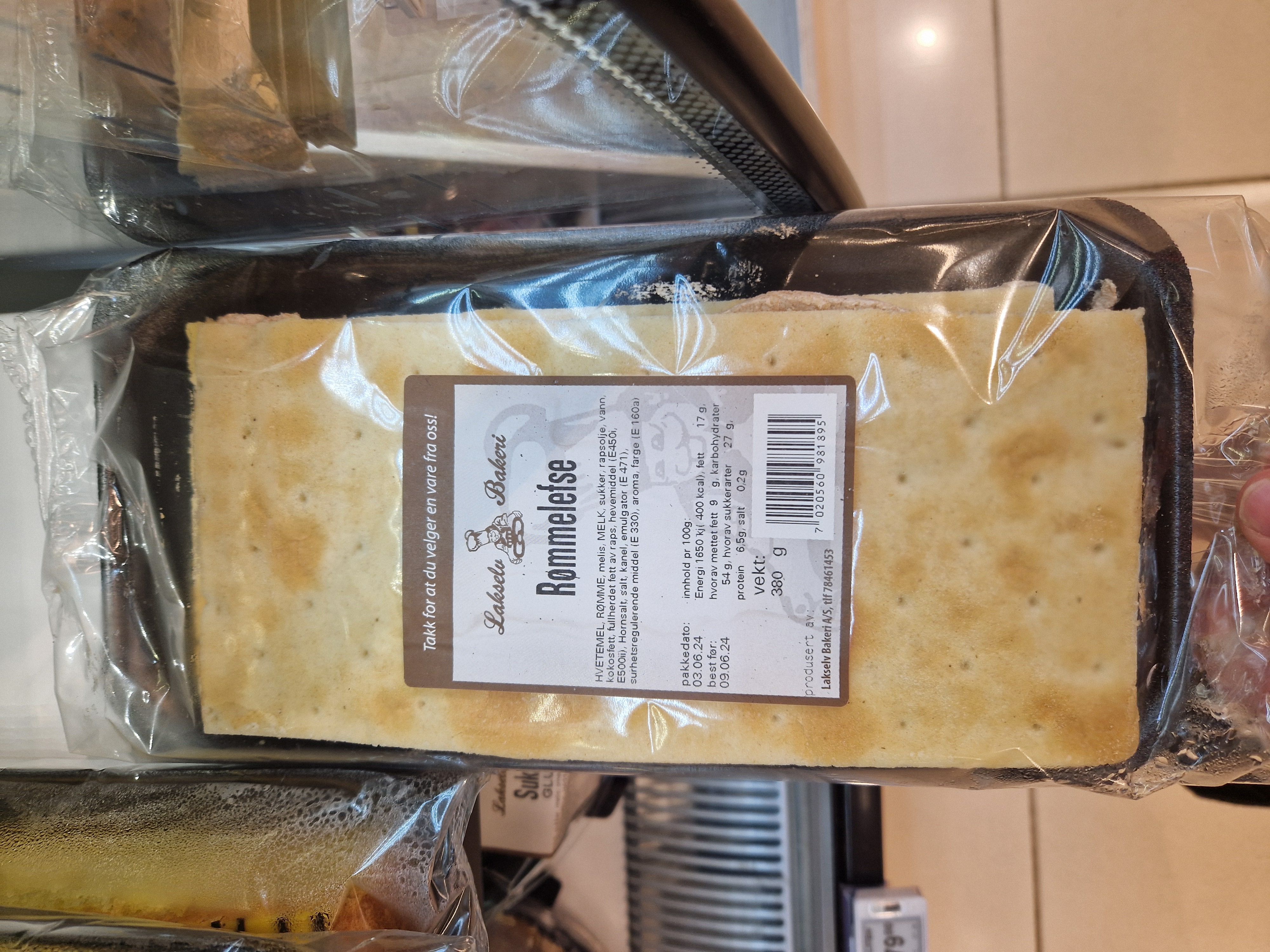 Lakselv Bakeri Rømmelefse, 380g