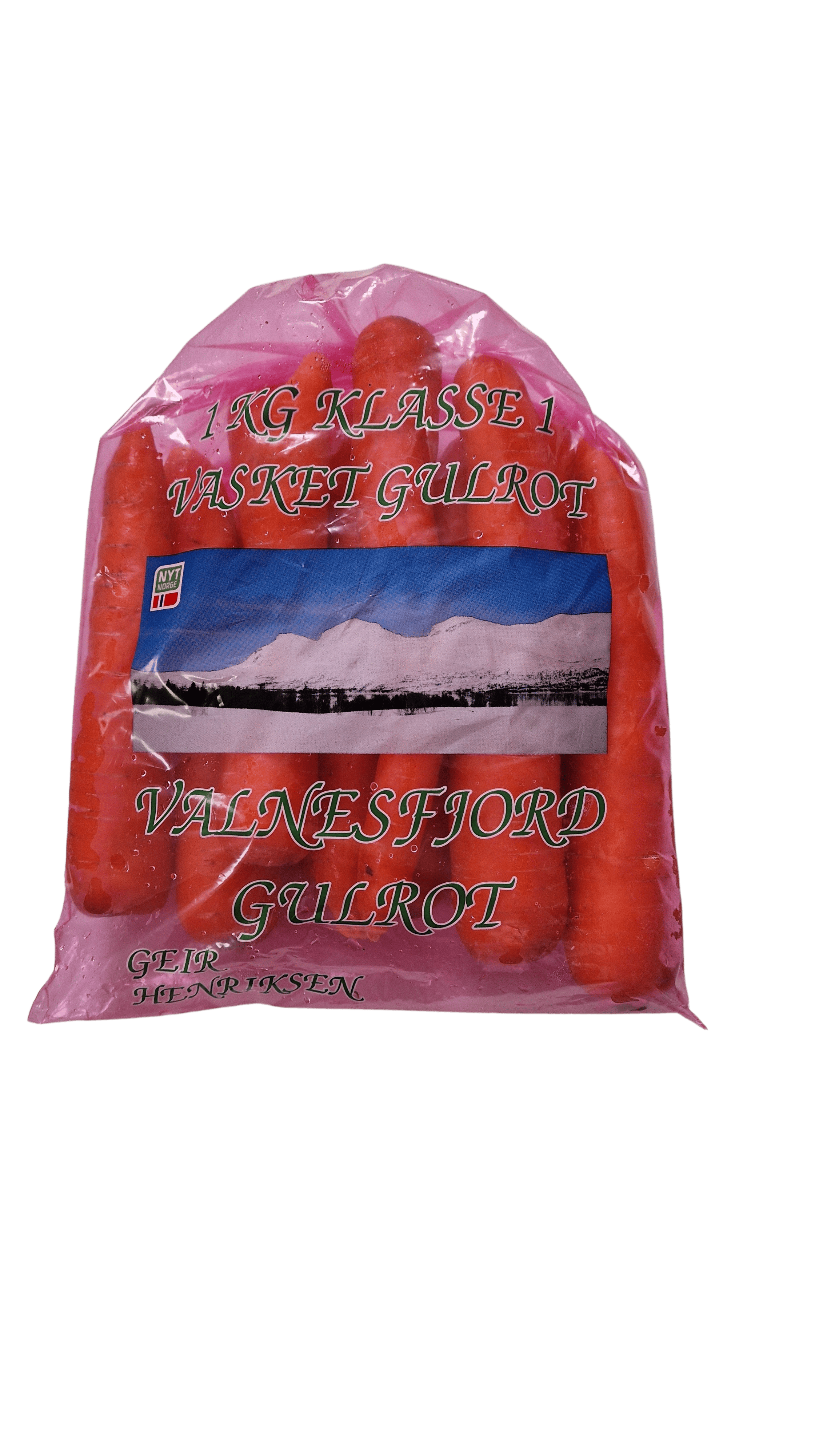 Valnesfjord Gulrot Vasket 1kg 1kg Vasket
