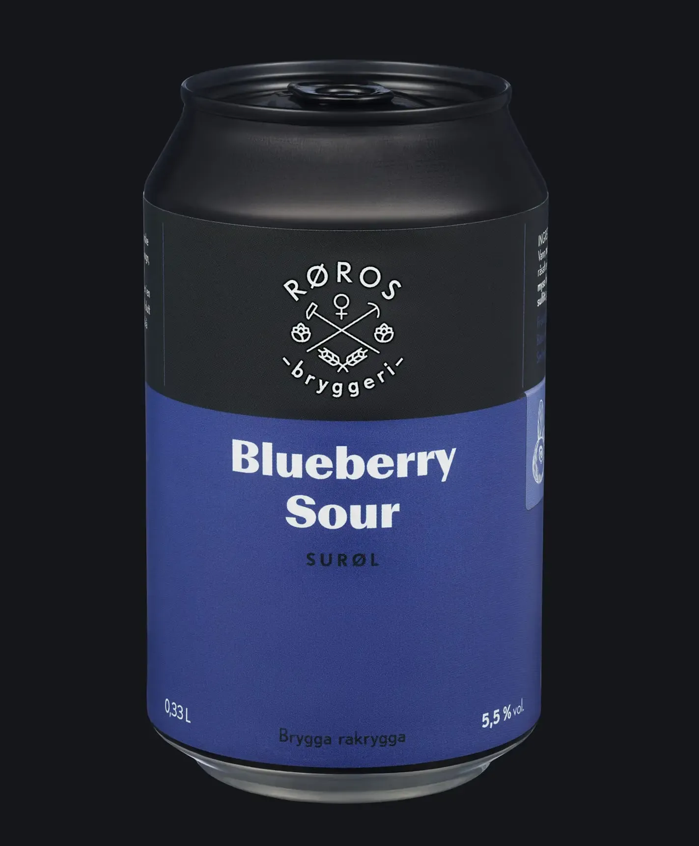 Blueberry Sour 5,5% Fra Røros Bryggeri, Boks 24*0,33l
