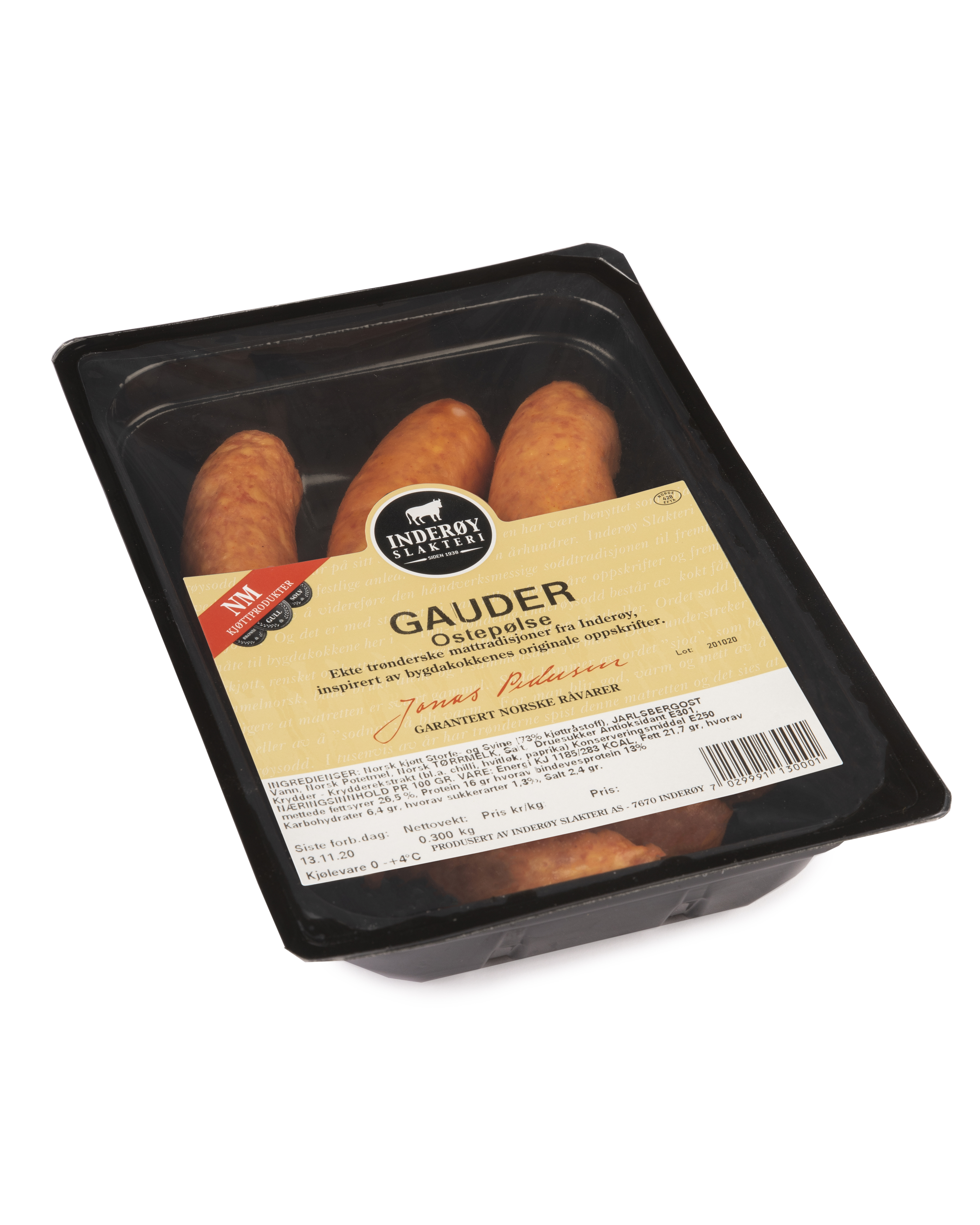 Illustrasjonsbilde - Gauder Ostepølse 300g