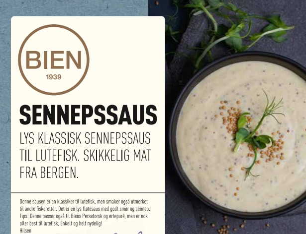 Illustrasjonsbilde - Sennepssaus 200g Bien