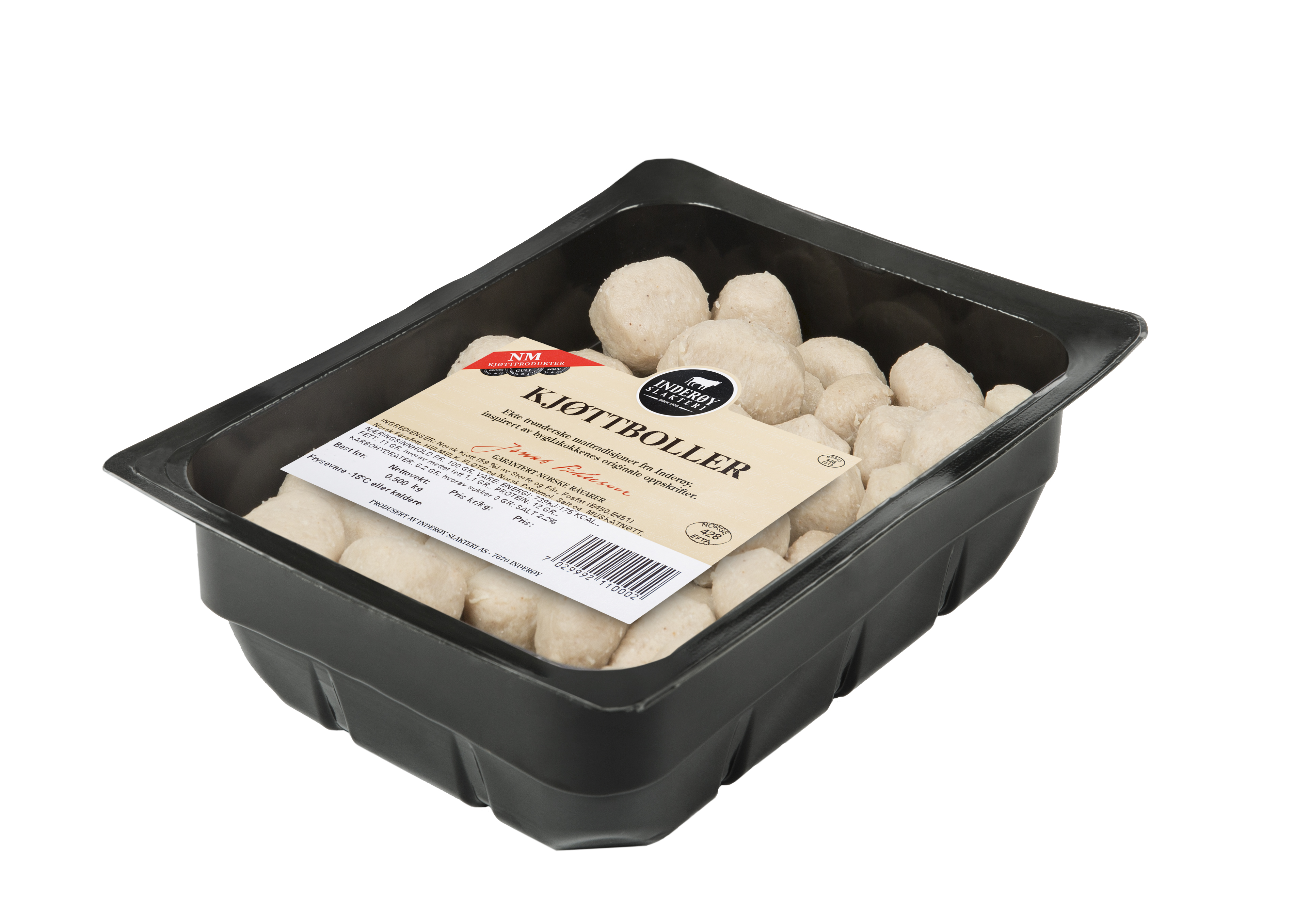 Illustrasjonsbilde - Kjøttboller 500g