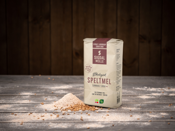 Illustrasjonsbilde - Ø.spesialkorn Økologisk Speltmel Grovmalt 1kg 1kg Fullkorn Mel