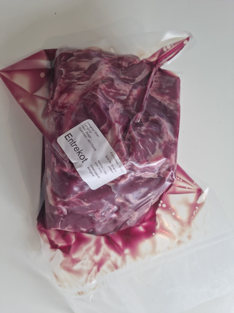 Illustrasjonsbilde -  Entrecote av Elg Av Elg