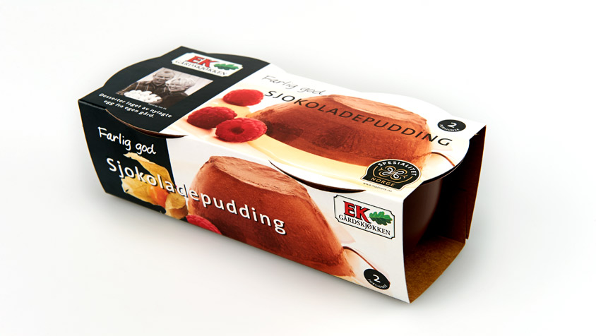 Illustrasjonsbilde - Sjokoladepudding, Ek Gårdspakkeri