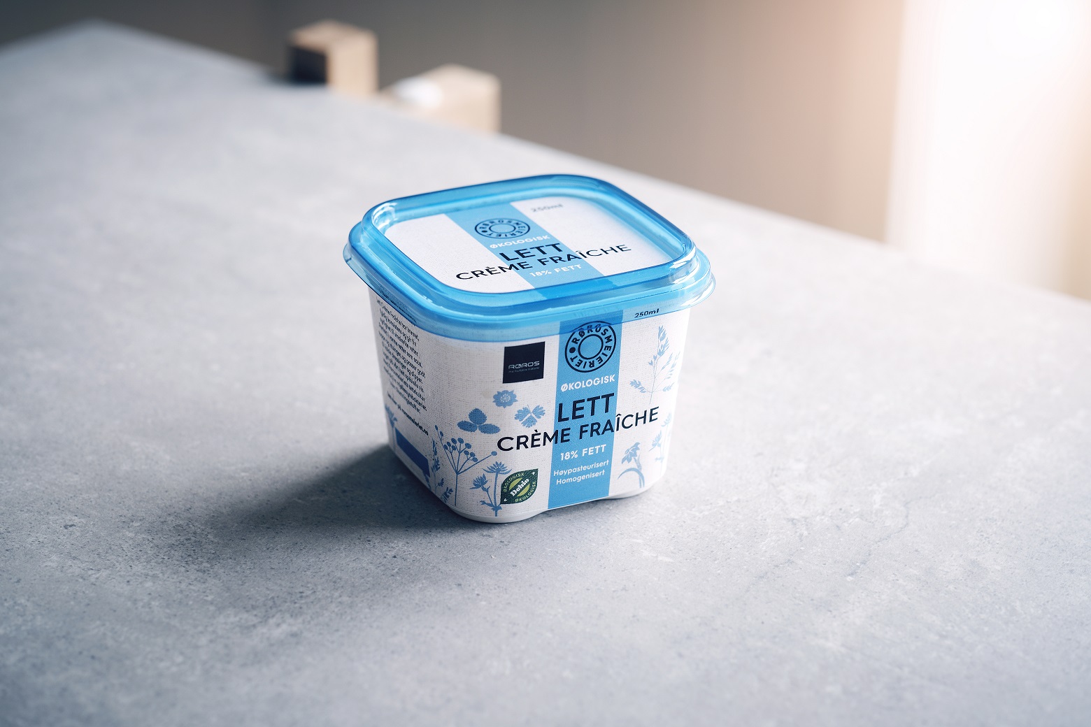 Illustrasjonsbilde - Øko Lett Creme Fraiche 18% Fett 