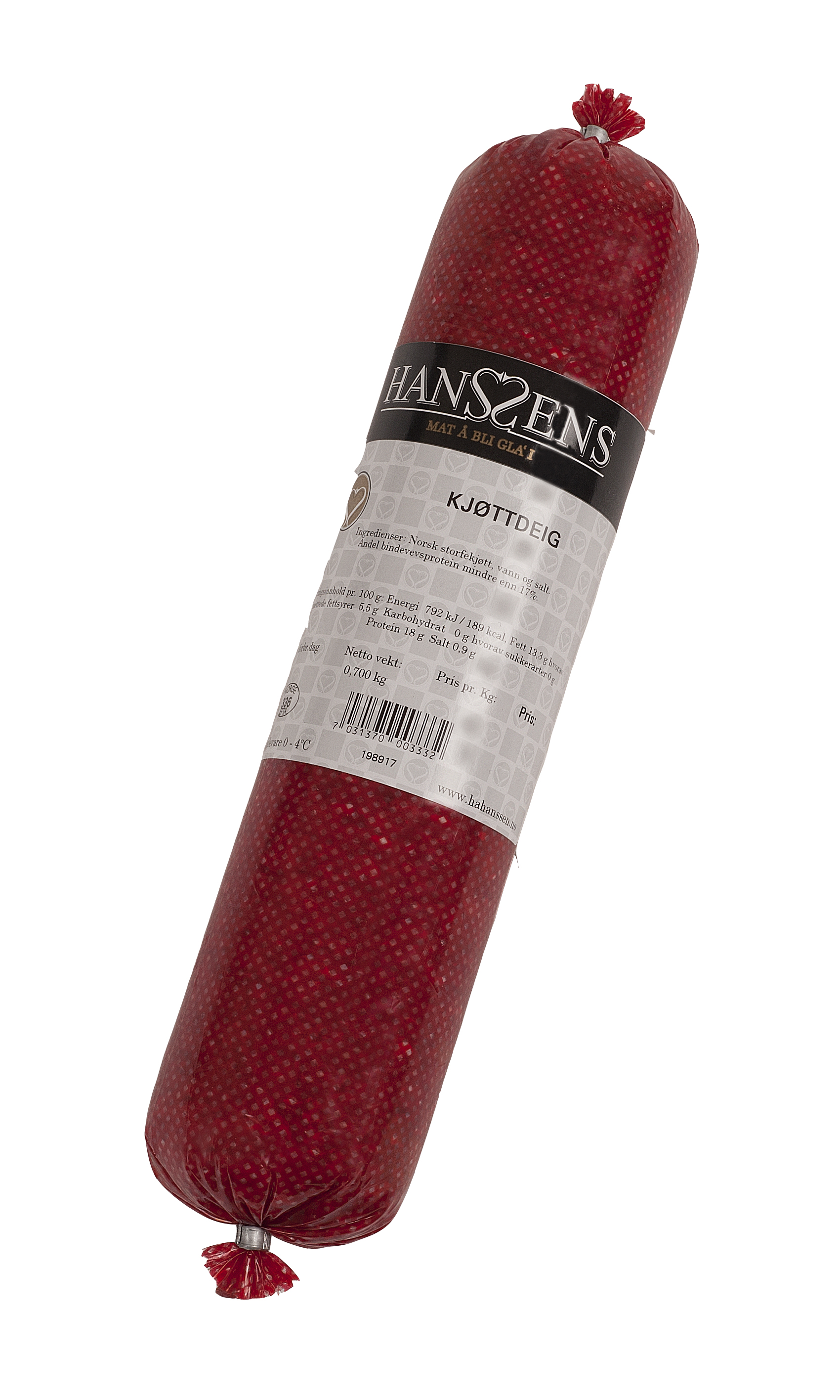 Illustrasjonsbilde - Kjøttdeig 700g Snabb Hanssens