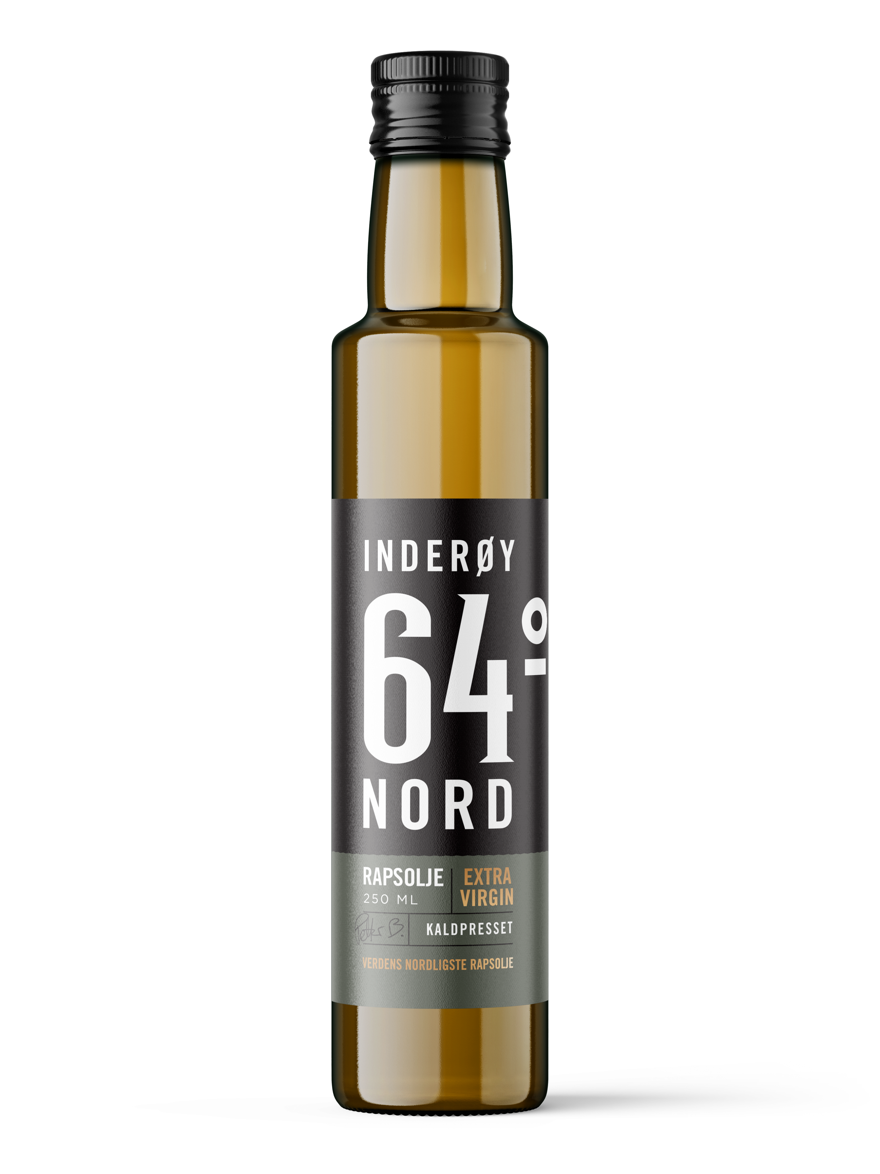 Illustrasjonsbilde -  Inderøy 64 Grader Nord Kaldpresset Rapsolje, Berg Gård 250g