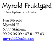 Myroldfruktgard logo