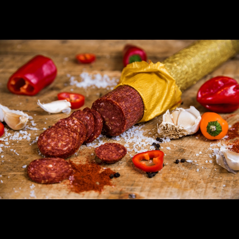 Illustrasjonsbilde - VIKINGSNACKS  oppskåret Sterk Pepperoni 500g 500g