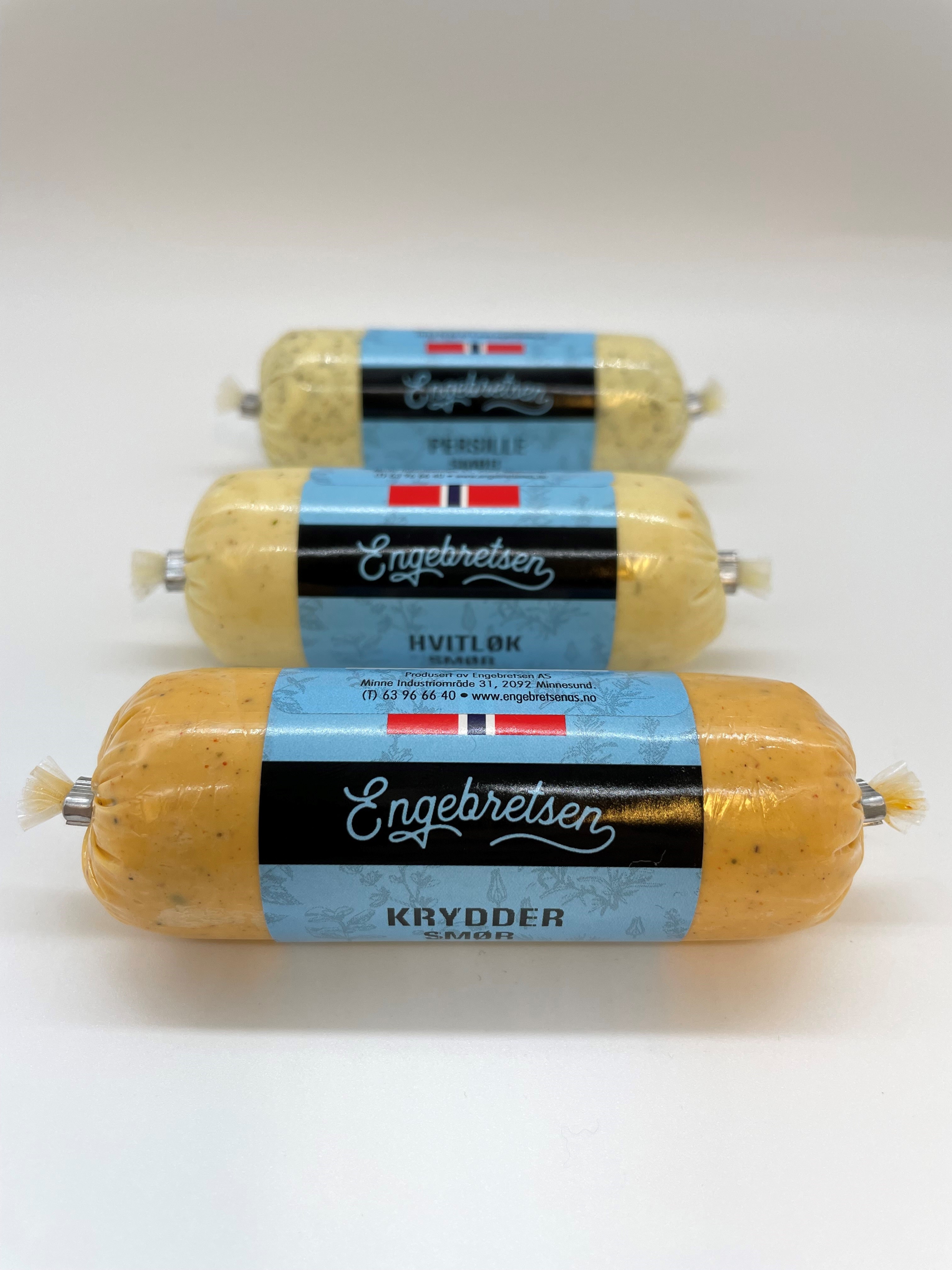 Illustrasjonsbilde - Engebretsen Hvitløkspeppersmør 140G