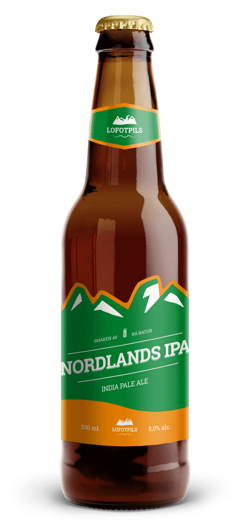 Bilde-1 Nordlands IPA 8.0% 0.33l Glassflaske - Sterkøl