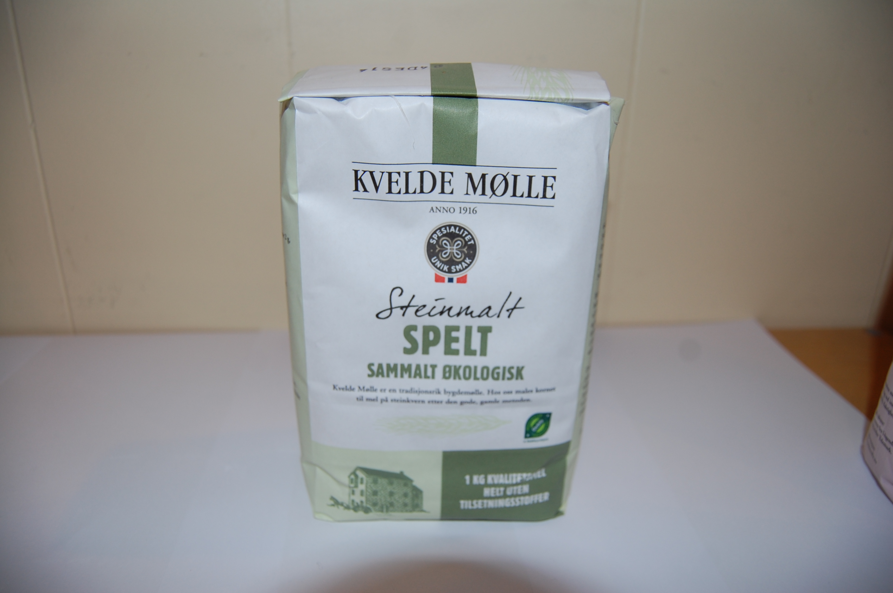 Illustrasjonsbilde - Spelt sammalt Økologisk 1 kg, Kvelde Mølle