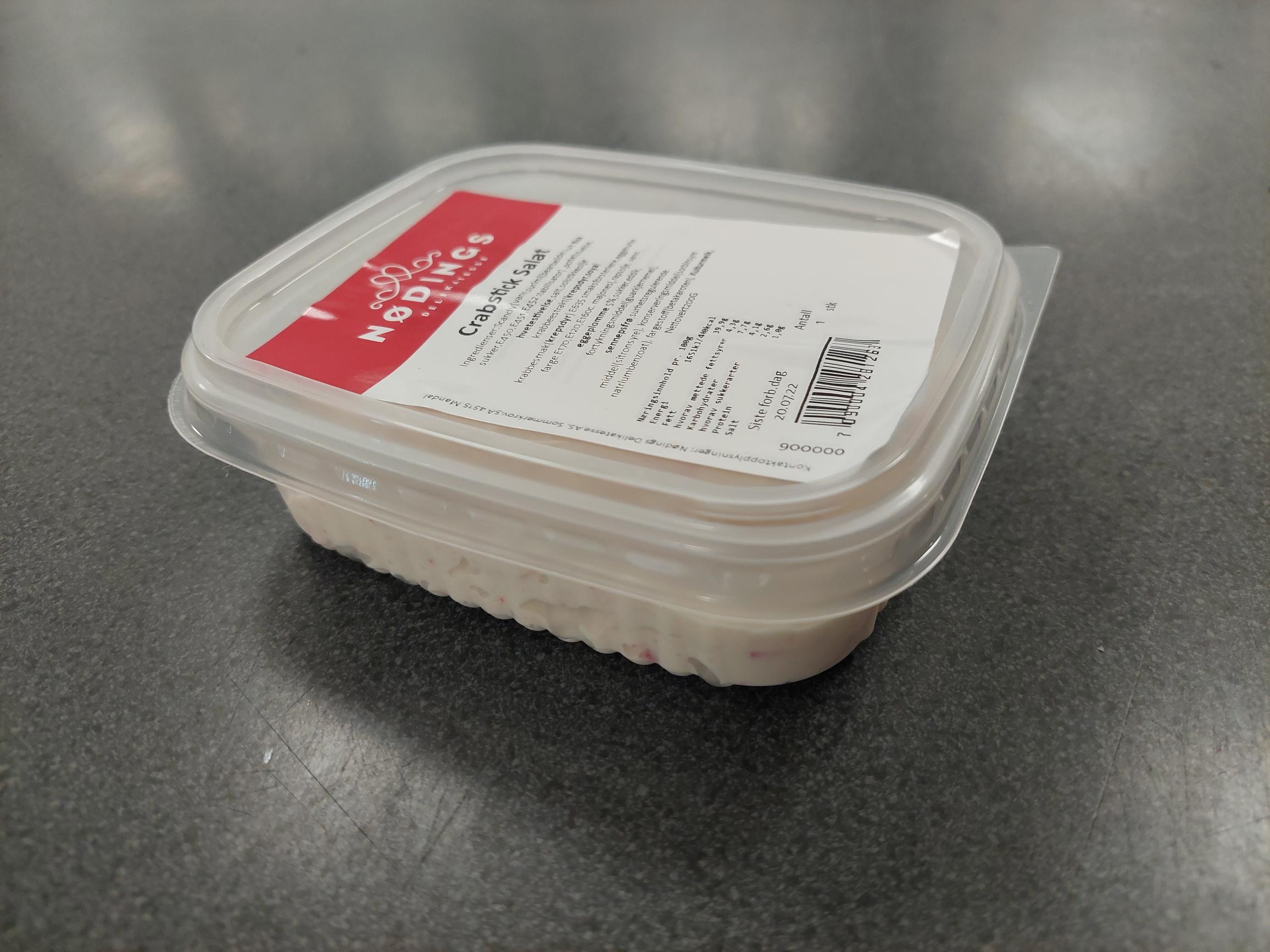 Illustrasjonsbilde - Nødings Delikatesse Crabsticksalat 200g Nødings 200g