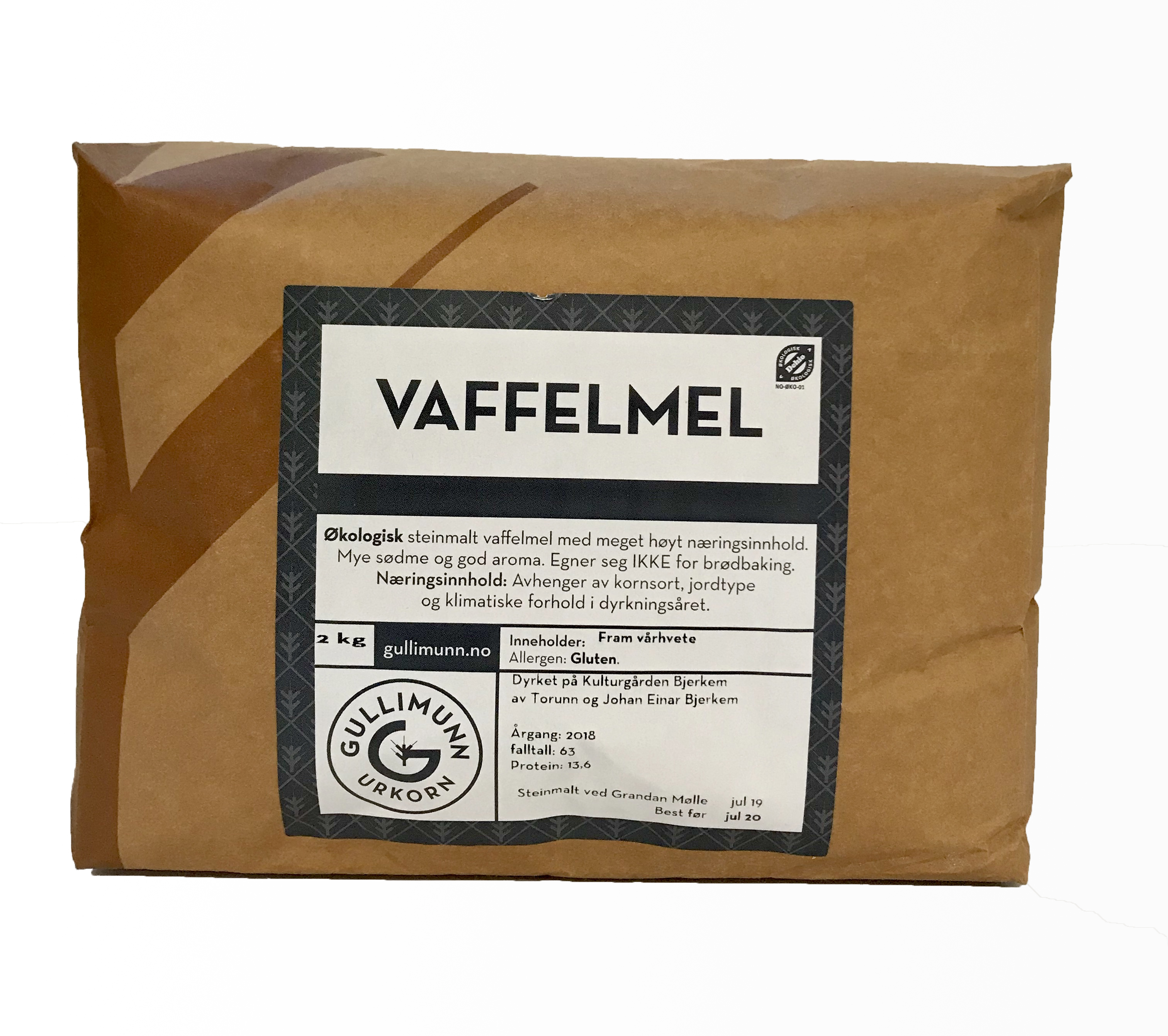 Illustrasjonsbilde - Vaffelmel / Grovt vaffelmel