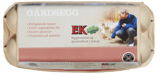 Illustrasjonsbilde - Egg fra frittgående høner, Ek Gårdspakkeri