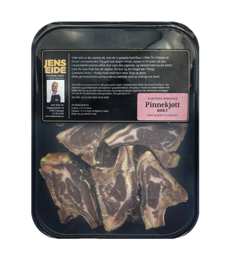Illustrasjonsbilde - Jens Eide Pinnekjøtt Røkt 1.5kg Jens Eide 1.5kg