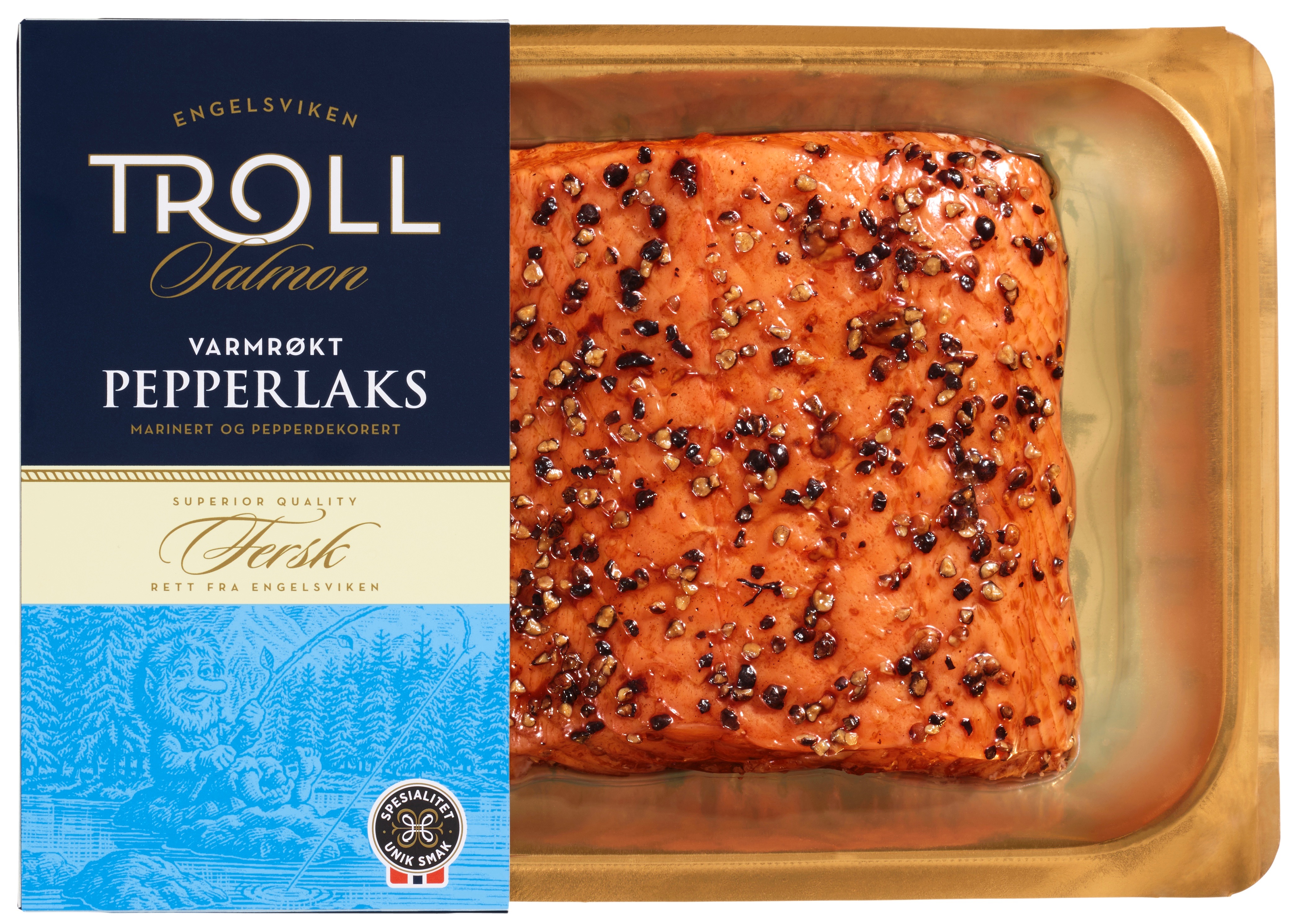 Illustrasjonsbilde - Varmrøkt pepperlaks