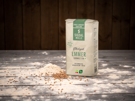 Illustrasjonsbilde - Økologisk Økologisk Emmer Sammalt Fin 1kg 1kg Mel