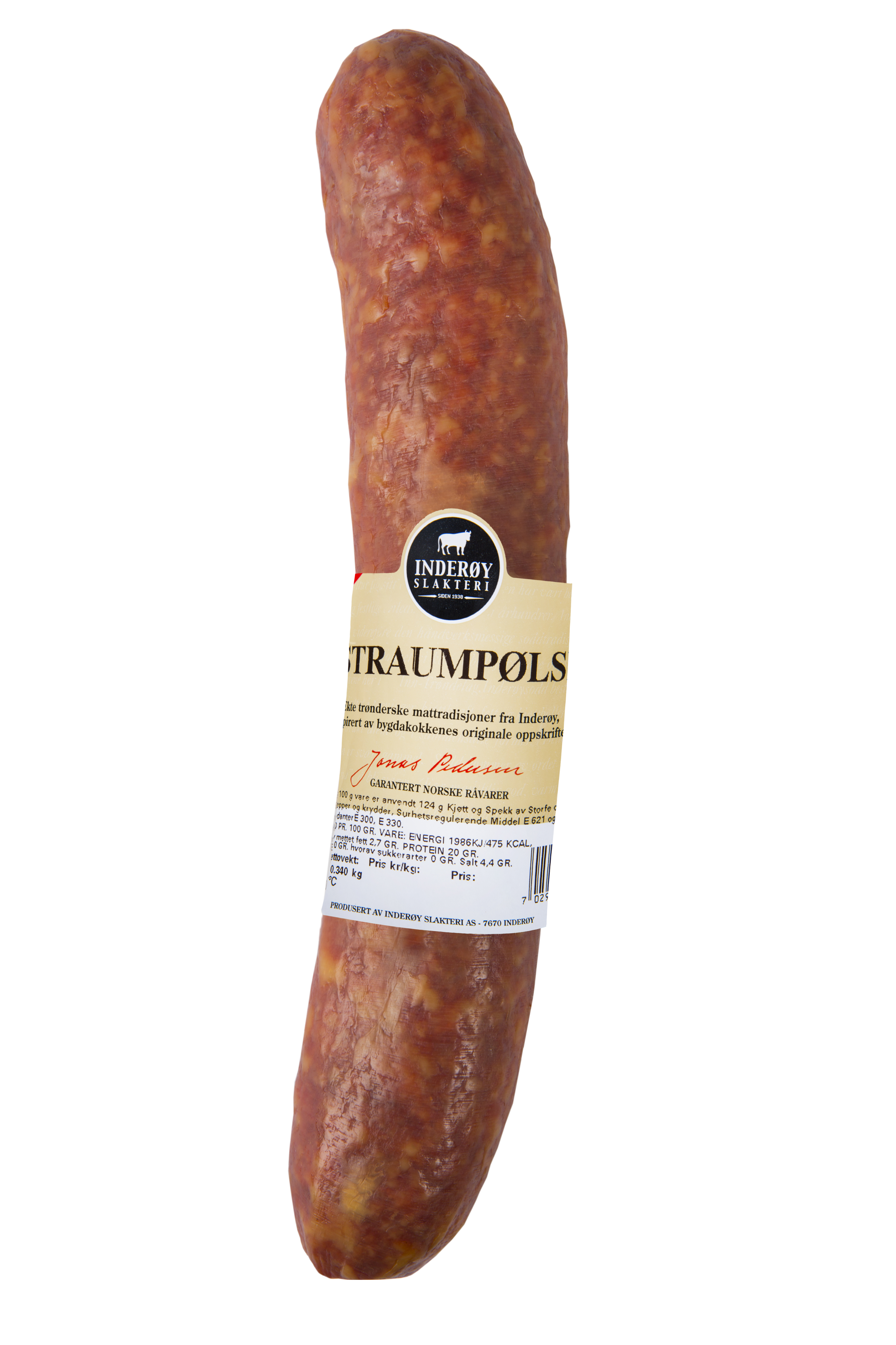 Illustrasjonsbilde - Straumpølse 340g