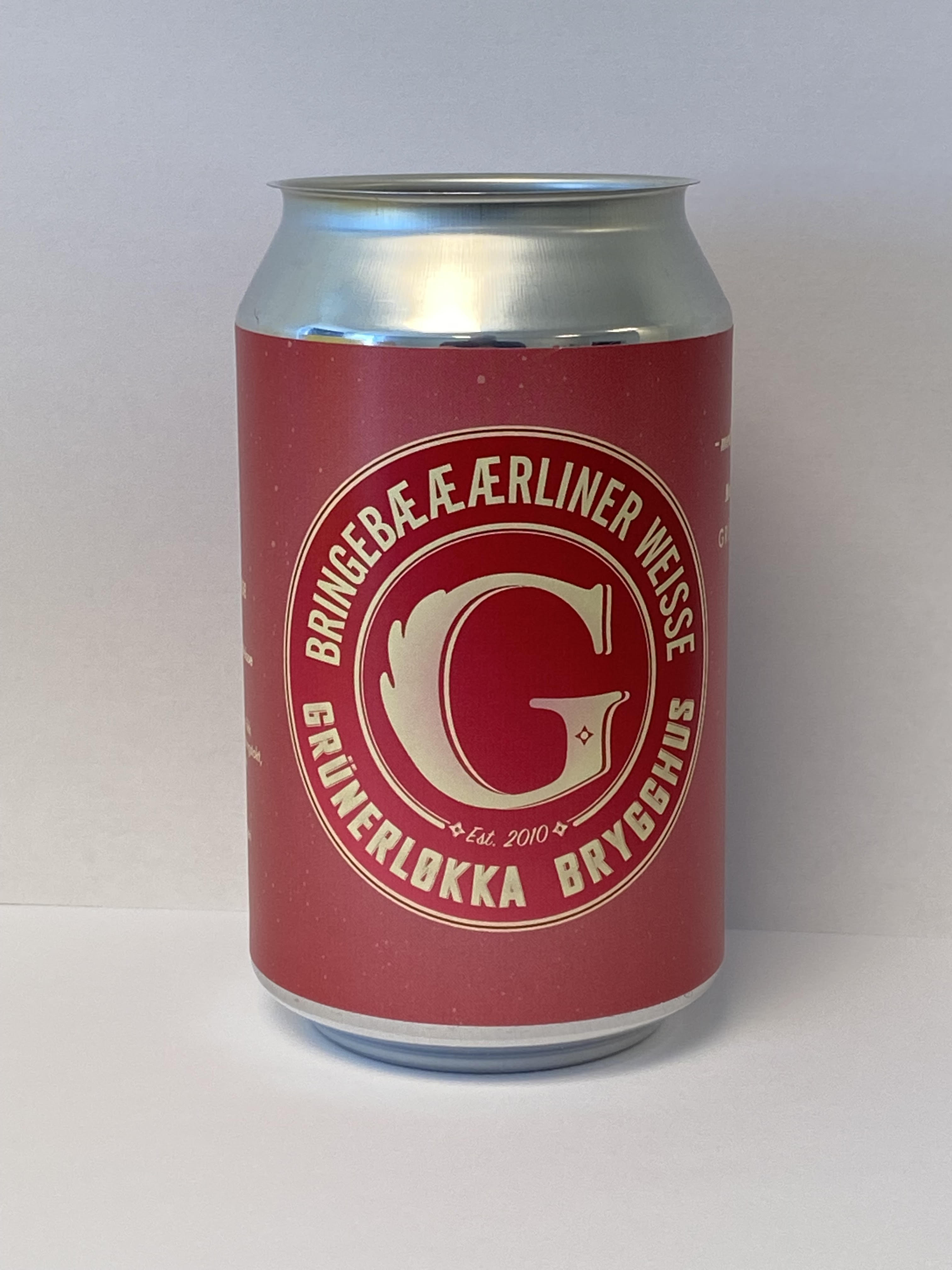 Illustrasjonsbilde - ¤Grünerløkka Brygghus Bringebææærlinerweisse 0.33l