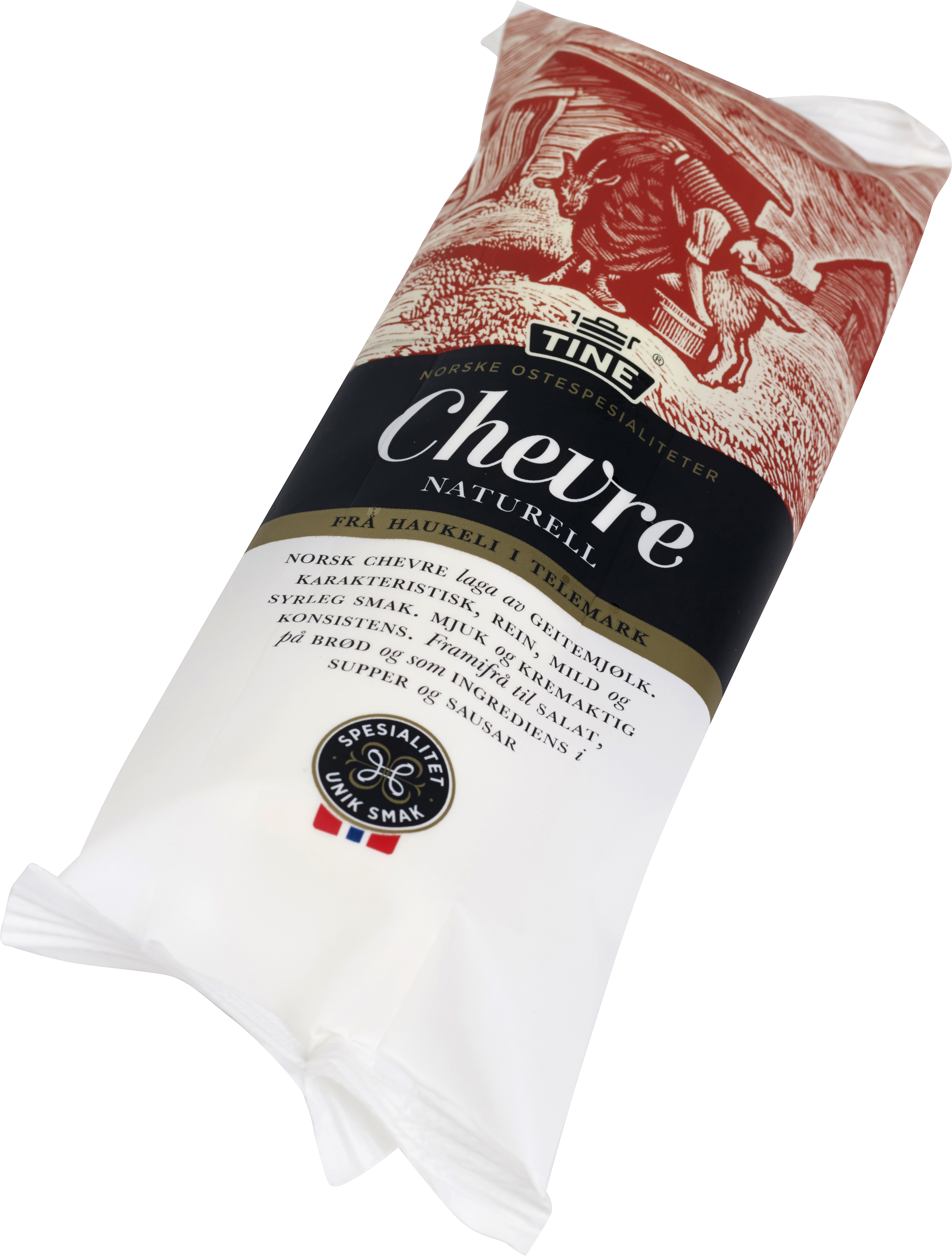 Illustrasjonsbilde - Norsk Chevre Naturell Haukeli 190g