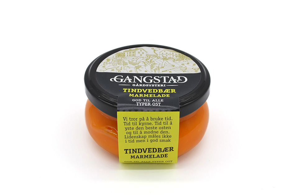 Illustrasjonsbilde - Gangstad Tindvedbær marmelade 100g
