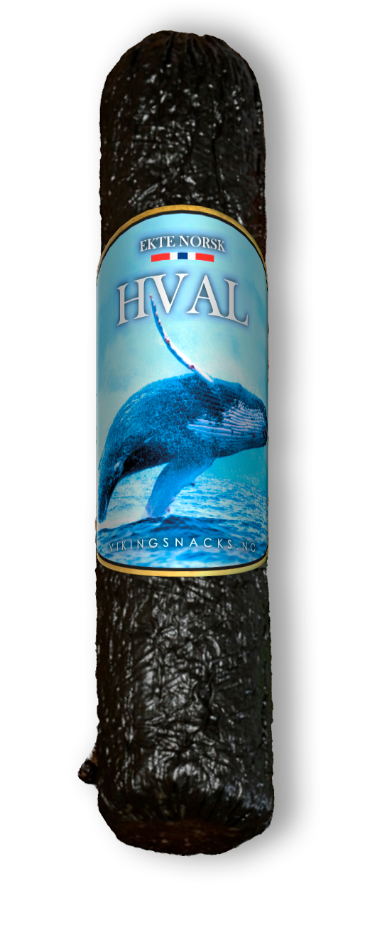 Illustrasjonsbilde - VIKINGSNACKS   Hvalpølse 200g Norske Mat Tradisjoner As 200g