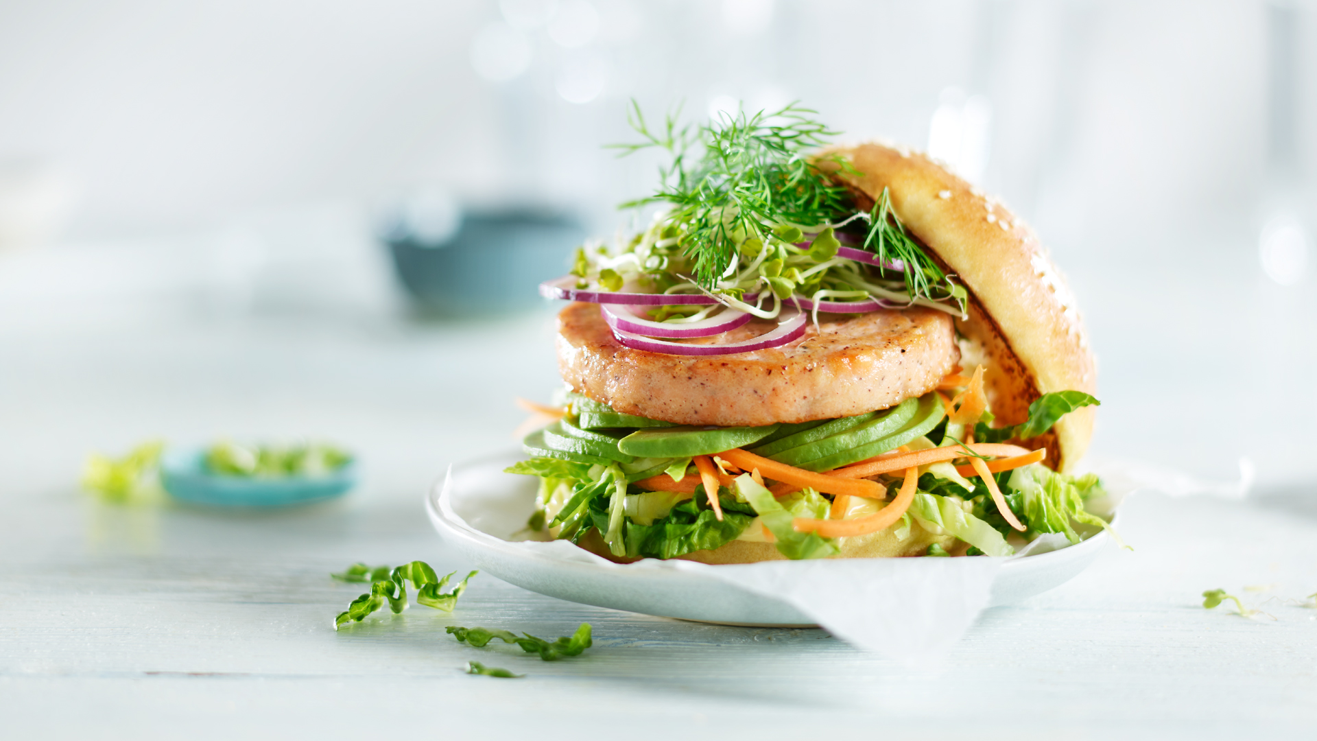 Illustrasjonsbilde - Lakseburger naturell 100 gr