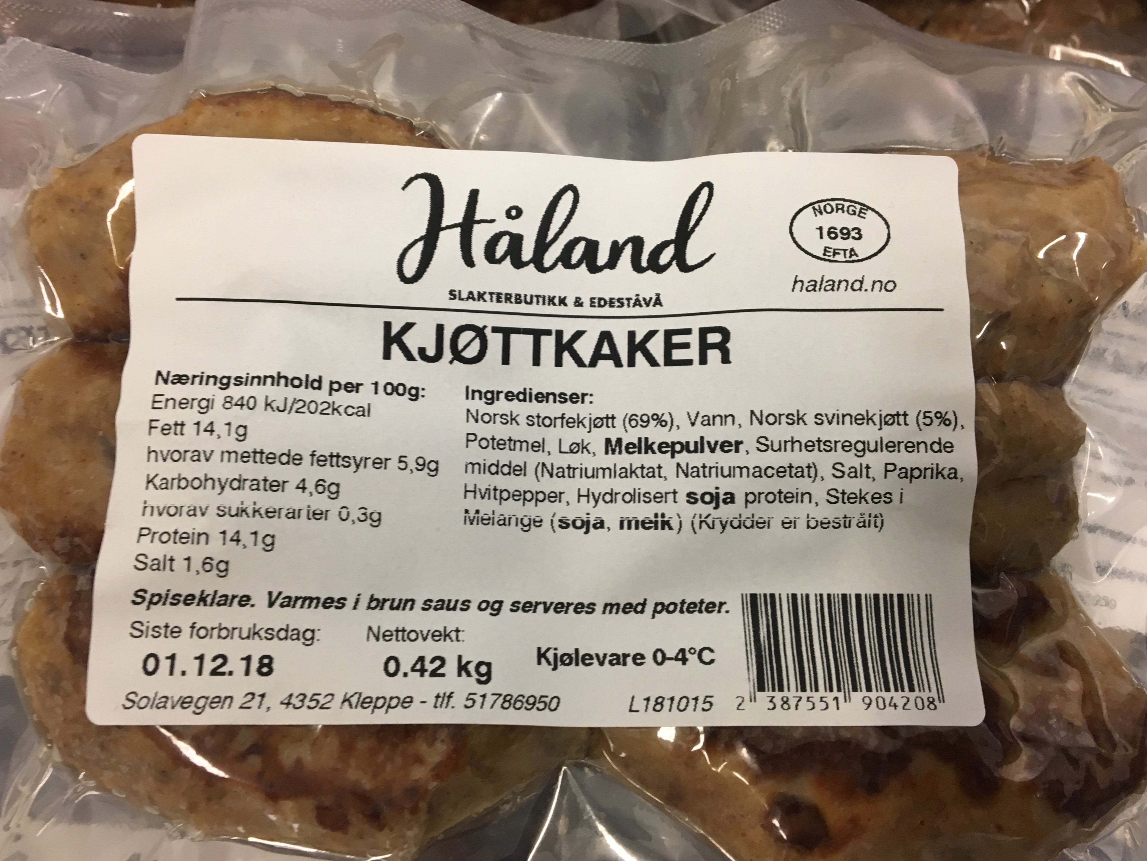 Illustrasjonsbilde - Kjøttkaker