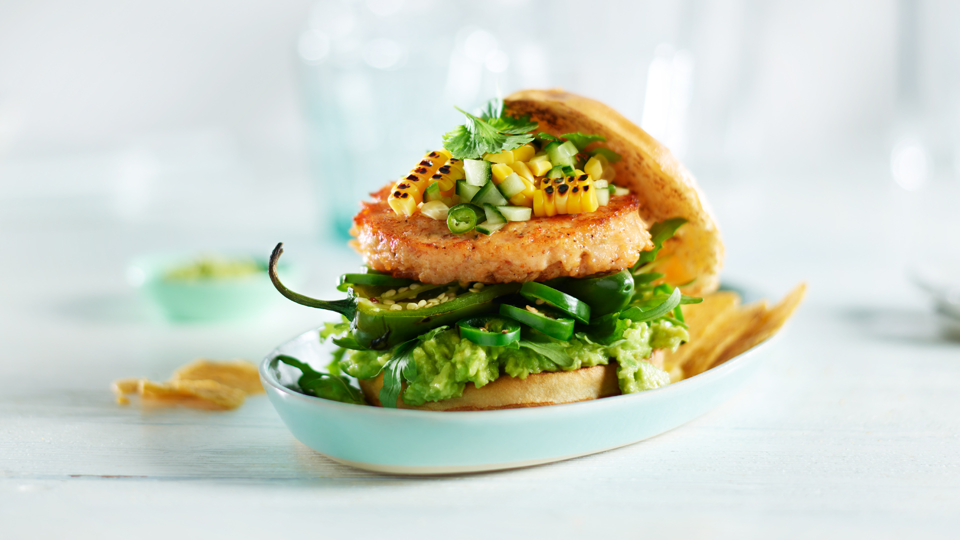 Illustrasjonsbilde - Lakseburger jalapeno og ost 100 gr