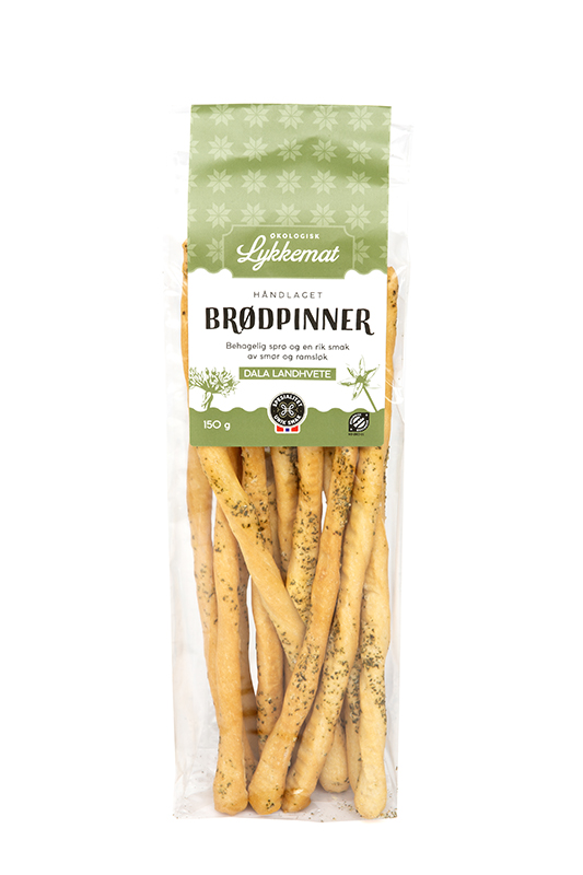 Illustrasjonsbilde - Lykkemat Brødpinner med Ramsløk 150g Lykkemat 150g