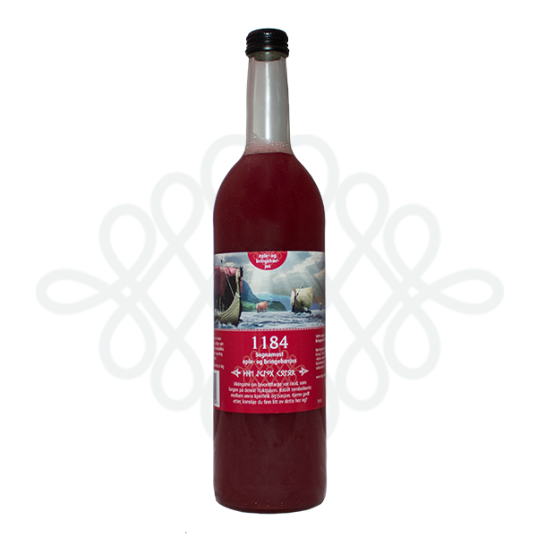Illustrasjonsbilde - 1184 Sognamost - 75cl flaske eple og bringebærjus