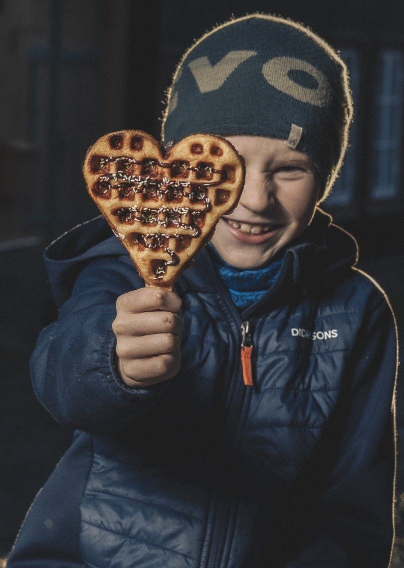 Røros Hjertevaffel på pinne