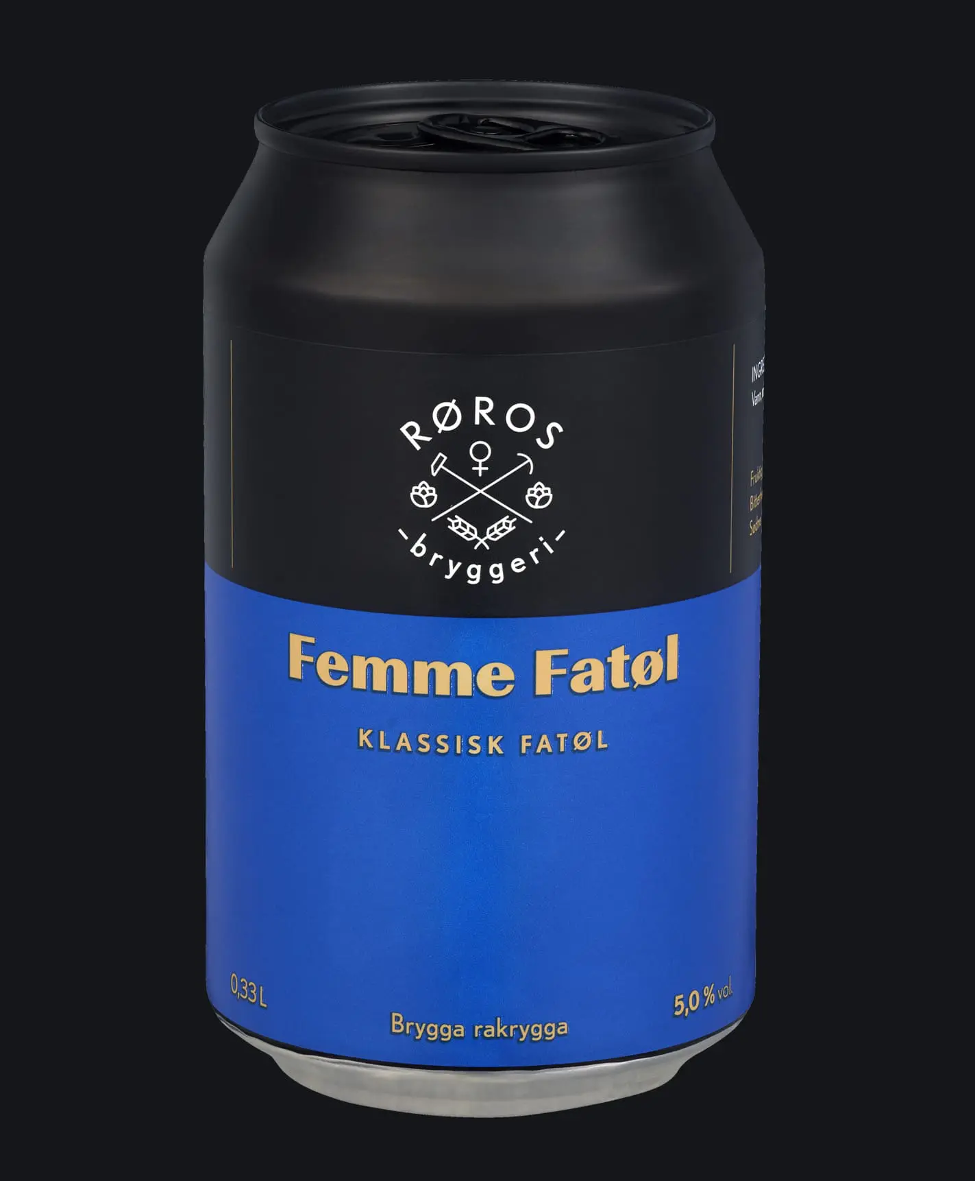 Femme Fatøl 5% Fra Røros Bryggeri, Boks 24*0,33l
