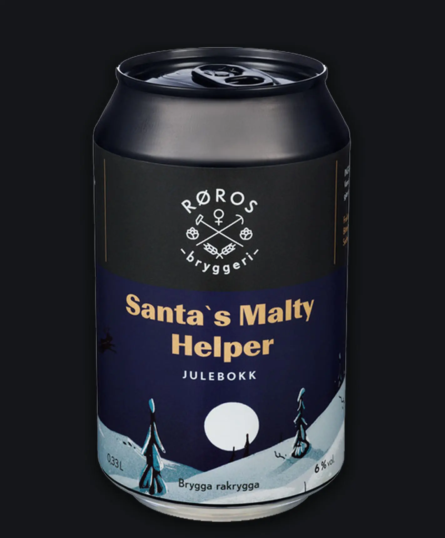 Santa's Malty Helper 6% Fra Røros Bryggeri, Boks 24*0,33l