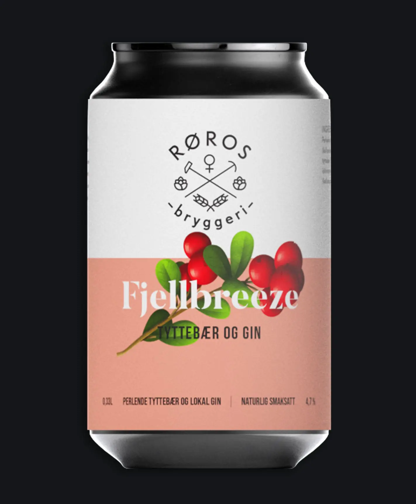 Røros Bryggeri Fjellbreeze Tyttebær Boks 0.33l