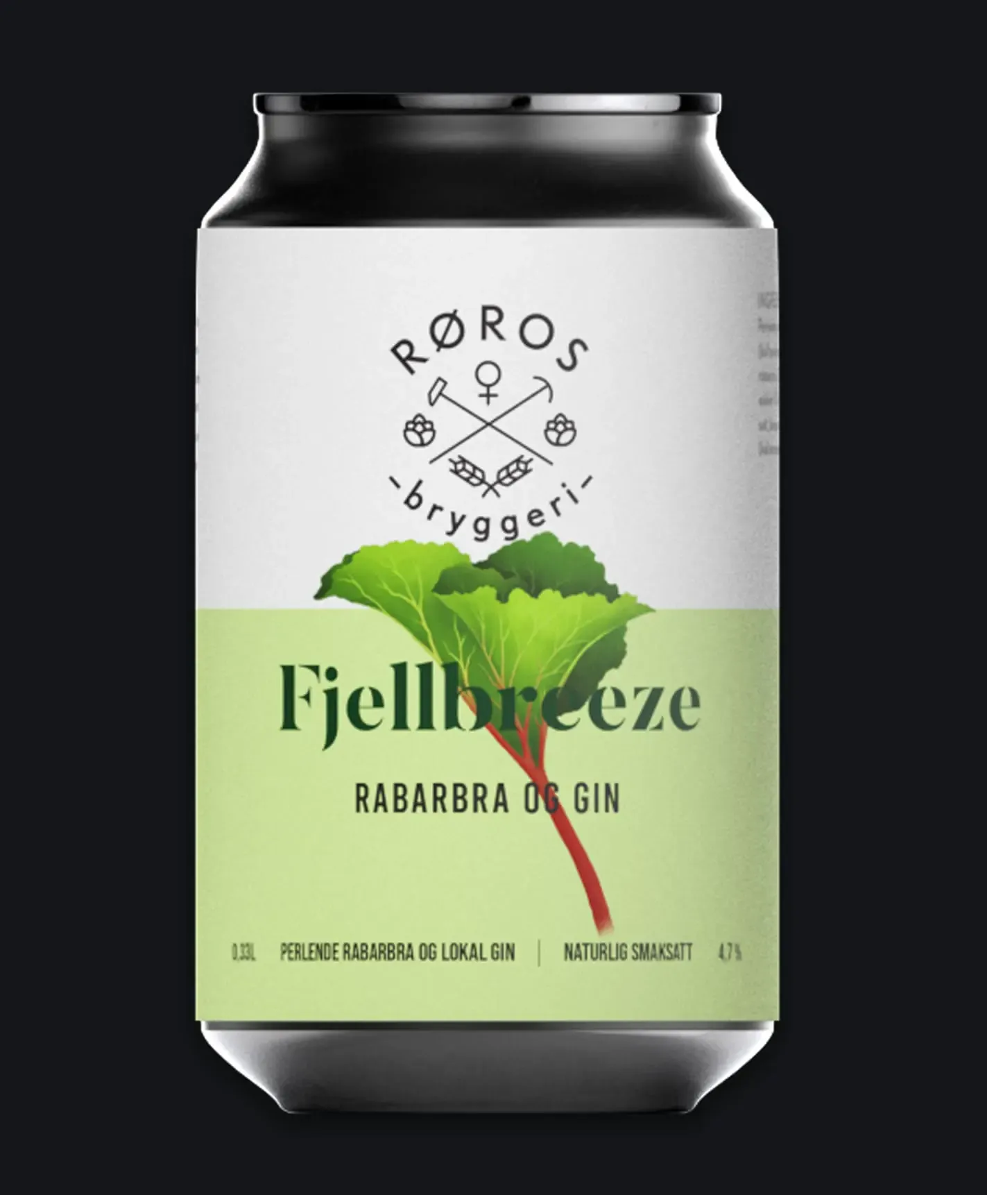 Røros Bryggeri Fjellbreeze Rabarbra Bx 0.33l