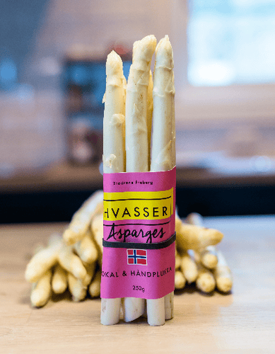 Illustrasjonsbilde - Hvasser asparges, hvit