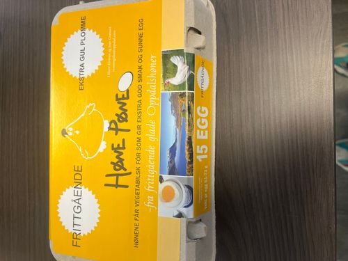 Illustrasjonsbilde - Egg 15pk 61-73g